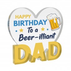 Birthday Gift For A Beer Illiant Dad Acrylic Plaque Dad Birthday