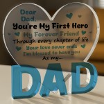 Gifts For Dad Birthday Gifts Acrylic Plaque MY HERO Dad Gift