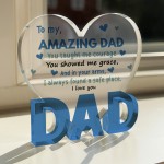 Gifts For Dad Birthday Gifts Acrylic Plaque AMAZING DAD Gift