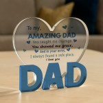 Gifts For Dad Birthday Gifts Acrylic Plaque AMAZING DAD Gift