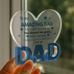 Gifts For Dad Birthday Gifts Acrylic Plaque AMAZING DAD Gift