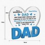 Gifts for Dad Heart Acrylic Plaque Dad Gifts from Daughter