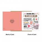 Teaching Assistant Thank You Card With Kraft Envelope For Her
