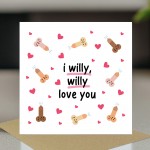 Funny Rude Anniversary Card For Wife Girlfriend Kraft Envelope