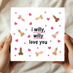 Funny Rude Anniversary Card For Wife Girlfriend Kraft Envelope