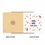 Funny Rude Anniversary Card For Wife Girlfriend Kraft Envelope