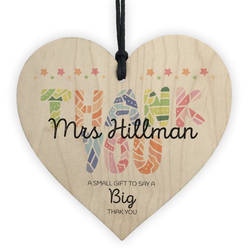 Personalised Thank You Gifts Wooden Heart Appreciation Gift Personalised Thank You Gifts Wooden Heart Appreciation Gift
