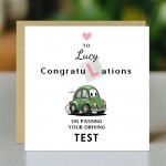 Personalised Passed Driving Test Card Congratulations On Passing