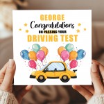Personalised Congratulations On Passing Your Driving Test Card