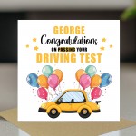 Personalised Congratulations On Passing Your Driving Test Card