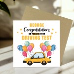Personalised Congratulations On Passing Your Driving Test Card