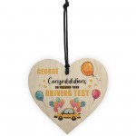 Personalised Congratulations Passed Driving Test Wooden Heart