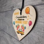 Personalised Congratulations Passed Driving Test Wooden Heart