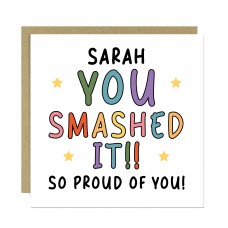 Personalised So Proud of You Card Passed GCSEs A-Levels Results 
