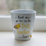 Best Teacher Ever Gift Thank You Gifts For Teacher Plant Pot