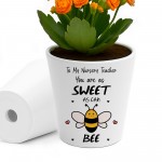To My Nursery Teacher Thank You Gifts For Teacher Plant Pot