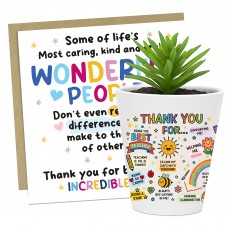 Teacher Gifts Set Plant Pot and Greetings Card Teachers Gifts