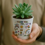 Teacher Gifts Set Plant Pot and Greetings Card Teachers Gifts