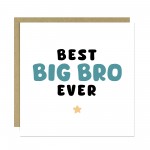 Card For Big Brother BEST BIG BRO EVER Card Big Brother Card