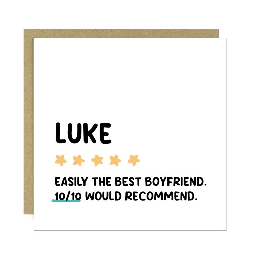 Funny Card For Boyfriend For Birthday Anniversary Personalised