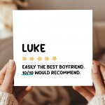 Funny Card For Boyfriend For Birthday Anniversary Personalised