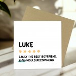 Funny Card For Boyfriend For Birthday Anniversary Personalised