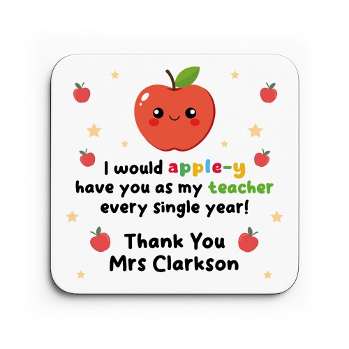 Personalised Cute Teacher Gift Appley Have You As My Teacher Personalised Cute Teacher Gift Appley Have You As My Teacher