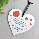 Funny Thank You Gift For Teacher Personalised Acrylic Heart Funny Thank You Gift For Teacher Personalised Acrylic Heart
