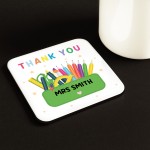 Thank You Gift For Teachers Tea Coffee Coaster Teacher Leaving Thank You Gift For Teachers Tea Coffee Coaster Teacher Leaving