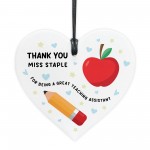 Thank You For Being A Great Teaching Assistant Personalised Thank You For Being A Great Teaching Assistant Personalised
