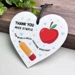 Thank You For Being A Great Teaching Assistant Personalised Thank You For Being A Great Teaching Assistant Personalised