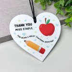 Thank You For Being A Great Teaching Assistant Personalised Thank You For Being A Great Teaching Assistant Personalised