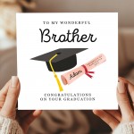 Personalised Graduation Card Brother Congratulations Well Done
