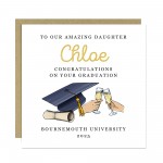 Personalised Graduation Card For Daughter From Mum and Dad