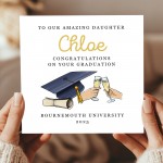 Personalised Graduation Card For Daughter From Mum and Dad