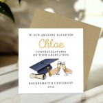 Personalised Graduation Card For Daughter From Mum and Dad