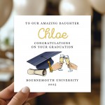 Personalised Graduation Card For Daughter From Mum and Dad