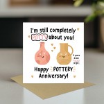 9th Anniversary Gift Set Plant Pot and Card Pottery Anniversary