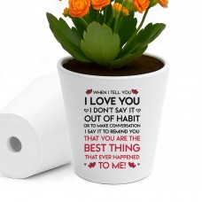 Romantic Gift For Boyfriend Girlfriend Husband Wife Plant Pot