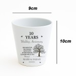 Personalised 10th Anniversary Gift Husband Wife Wedding Plant Po