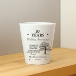 Personalised 10th Anniversary Gift Husband Wife Wedding Plant Po