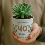 Personalised Happy 40th Birthday Gift For Mum Sister Auntie