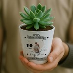 Personalised 10th Anniversary Gift Husband Wife Girlfriend