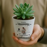 Personalised 2nd Anniversary Gift Husband Wife Girlfriend
