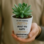 9th Wedding Anniversary Gifts Plant Pot 10cm x 9cm Gift For Wife
