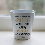 9th Wedding Anniversary Gifts Plant Pot 10cm x 9cm Gift For Wife