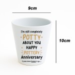 9th Wedding Anniversary Gifts Plant Pot 10cm x 9cm Gift For Wife