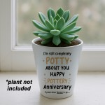9th Wedding Anniversary Gifts Plant Pot 10cm x 9cm Gift For Wife
