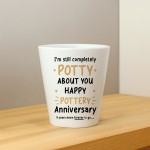 9th Wedding Anniversary Gifts Plant Pot 10cm x 9cm Gift For Wife