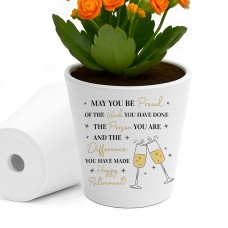 Retirement Gifts For Women Ceramic Plant Pot Congratulations